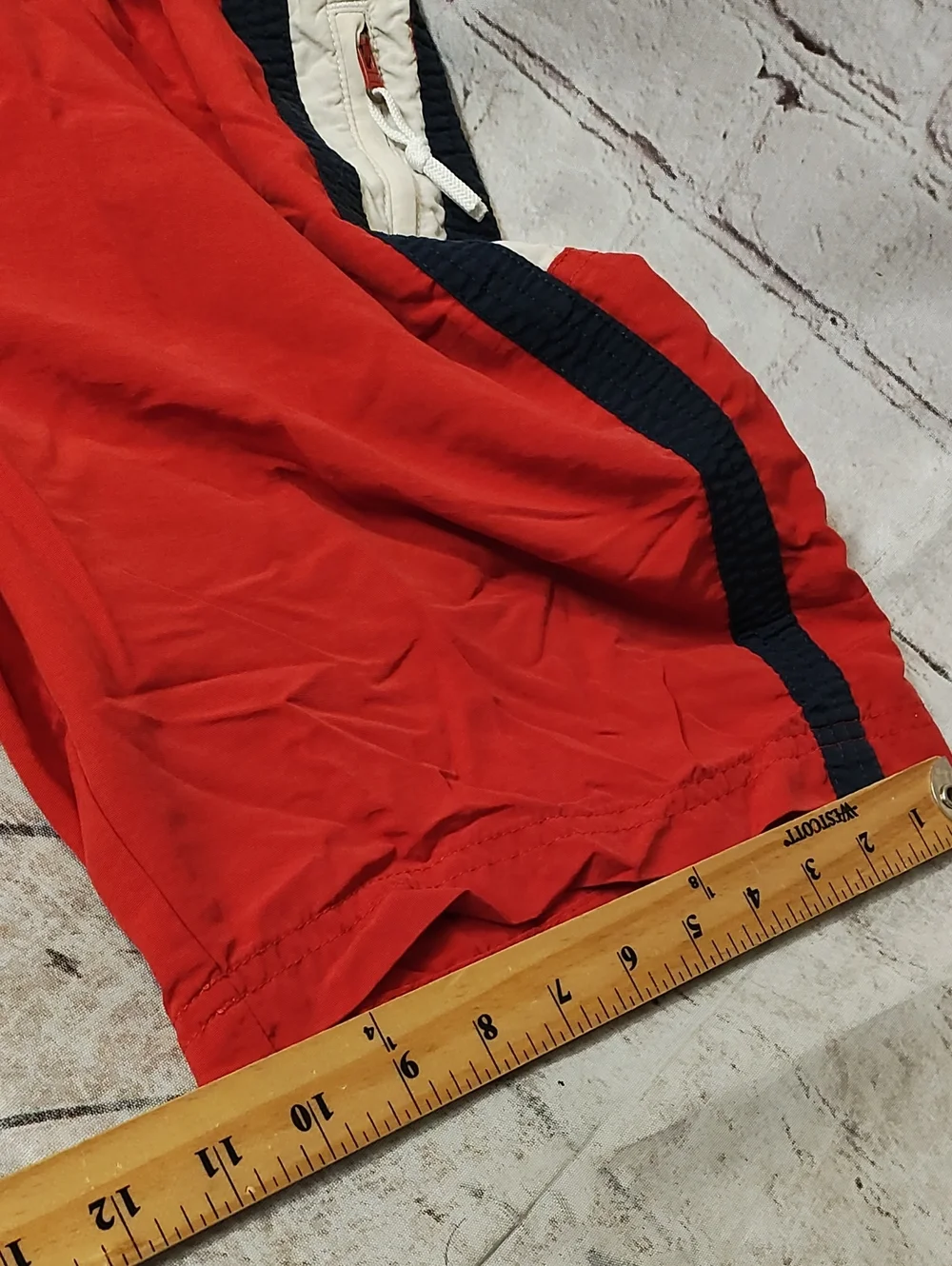 Tommy Hilfiger Red Flag Y2K Swim Shorts Small Liner